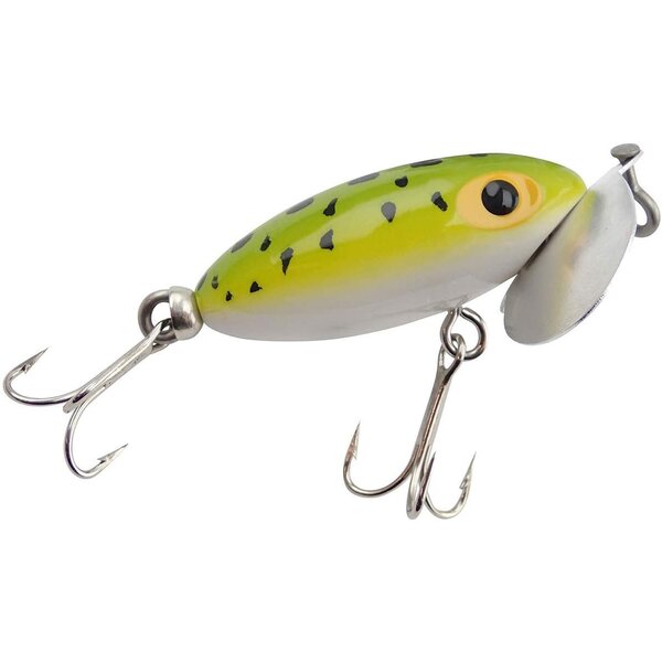 Arbogast Jitterbug 3" Frog/White Belly