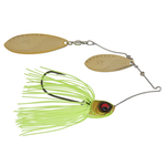 Megabass V9 Double Willow 1/2oz Chartreuse Shiner Spinnerbait