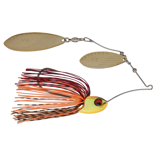 Megabass V9 Double Willow 1/2oz Fire Shad Spinnerbait