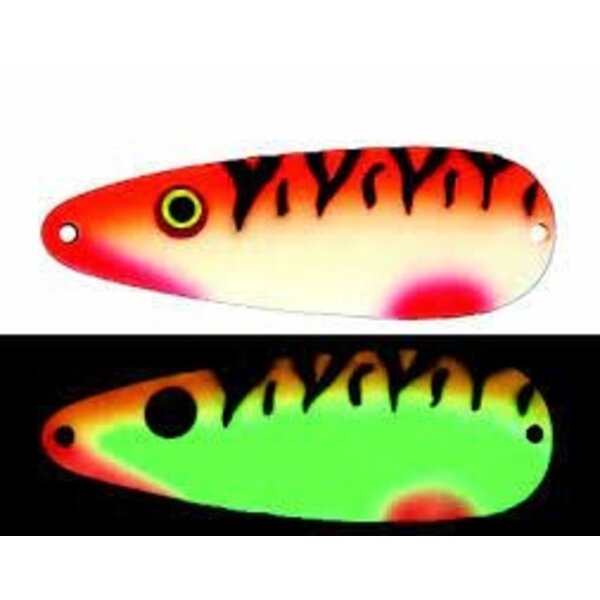 Moonshine Lures Casting Spoon 1oz Tangerine Tiger