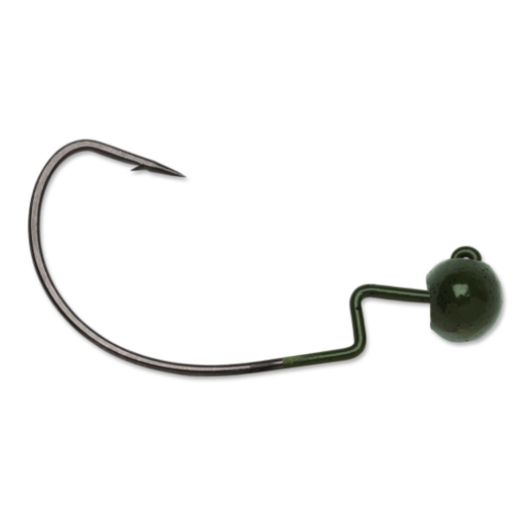 VMC Finesse Rugby Jig 1/4oz Green Pumpkin 4-pk