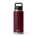 Yeti Rambler 1L Bottle w/Chug Cap. Wild Vine Red