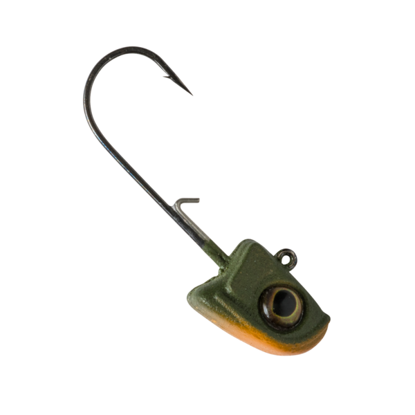 Great Lakes Finesse Hanging Jig Head 1/8oz Matte Perch 2-pk