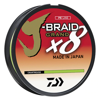 Daiwa J-Braid X8 Grand 20lb 150yd Chartreuse