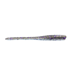 Great Lakes Finesse Drop Worm 4" Smoke Clear Purple Flk.
