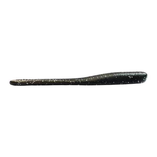 Great Lakes Finesse Drop Worm 4" Matte Black 8-pk