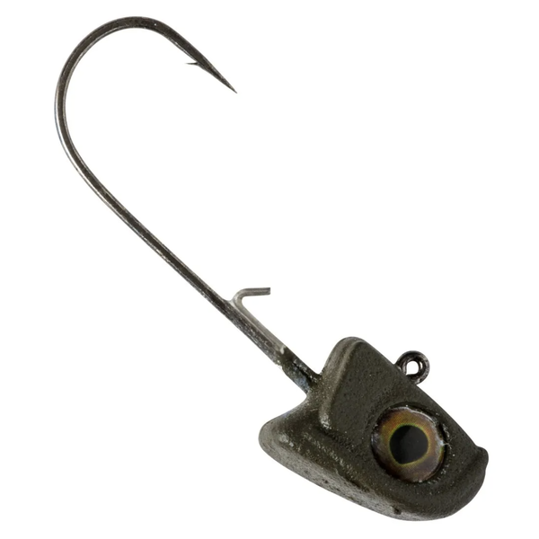 Great Lakes Finesse Hanging Jig Head 3/16oz Matte Green Pumpkin 2-pk