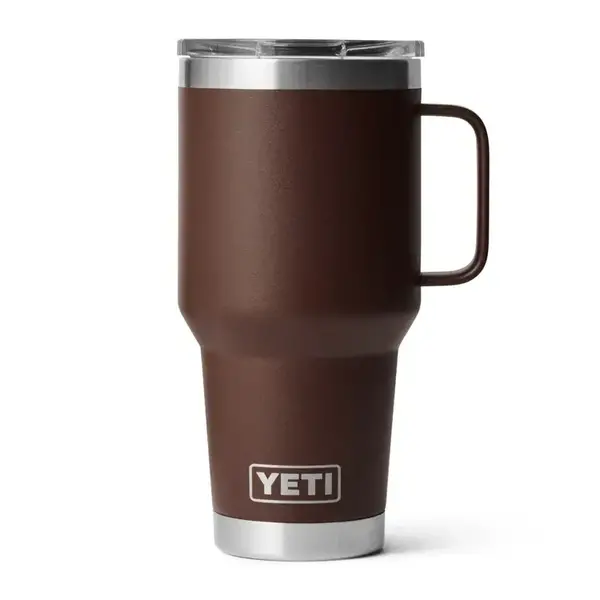 Yeti Rambler 887mL Travel Mug w/Stronghold Lid. Wetlands Brown