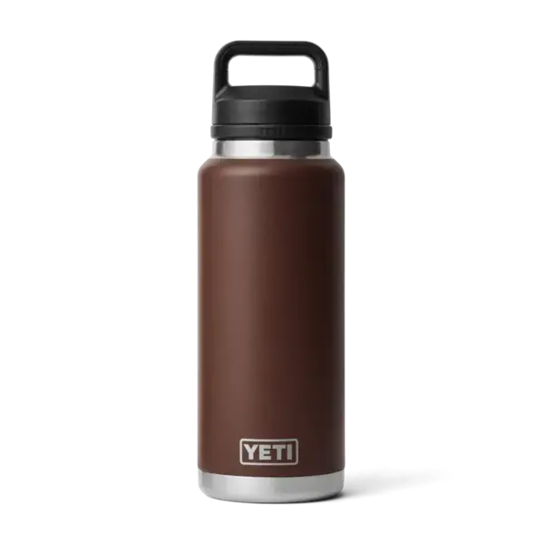 Yeti Rambler 1L Bottle w/Chug Cap. Wetlands Brown