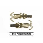 X Zone Stealth Finesse Series 2.75" Scented Stealth Creature. Green Pumpkin Blue Flake