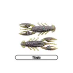 X Zone Stealth Finesse Series 2.5" Scented Stealth Craw. Tilapia