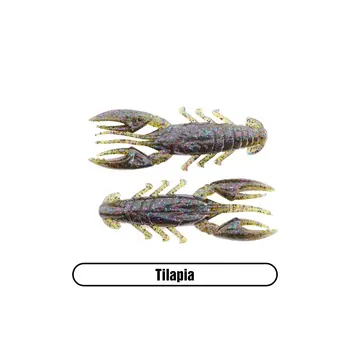 X Zone Stealth Finesse Series 2.5" Scented Stealth Craw. Tilapia