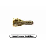 X Zone Stealth Finesse Series 2.25" Scented Stealth Tube. Green Pumpkin Black Flake