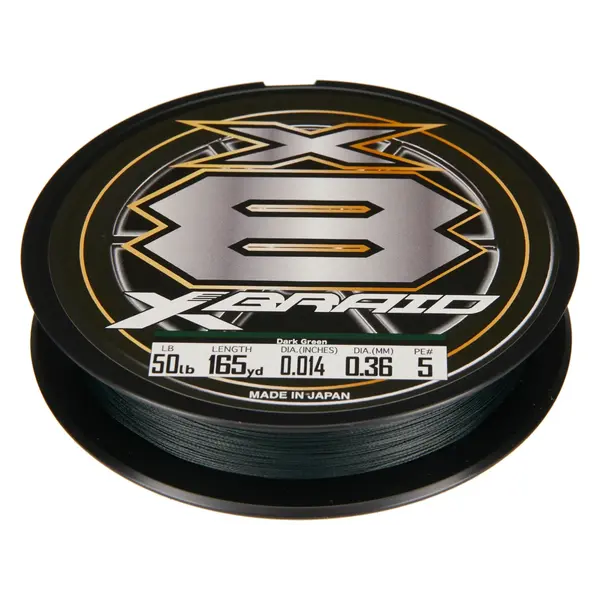 Daiwa X-Braid X8 Braid 15lb 165yd Green White