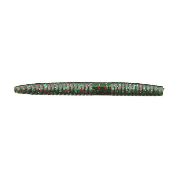 Yamamoto 5" Senko Watermelon/Red Green Flake 10-pk
