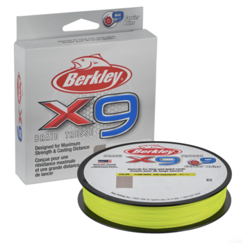 Berkley X9 Braid 20lb Flame Green 164yds