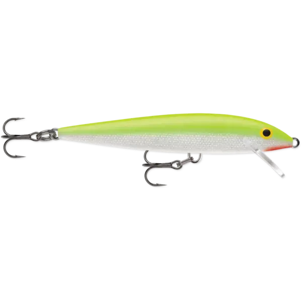 Rapala Original Floating. Silver Fluorescent Chartreuse 18