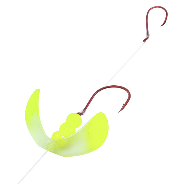 Northland Butterfly Blade Harness #2 Clear Tip Chartreuse