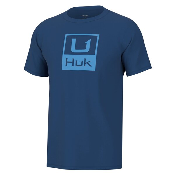Huk Stacked Logo Tee