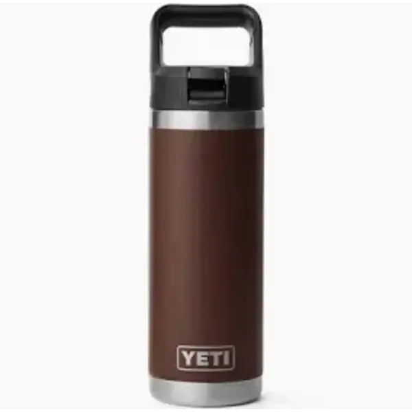 Yeti Rambler 532mL Bottle w/Chug Cap. Wetlands Brown