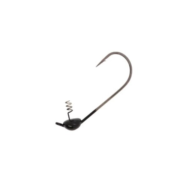 X Zone Tungsten Shakey Jig Head Black 1/4oz 2-pk