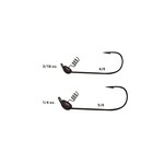 X Zone Tungsten Shakey Jig Head Black 1/4oz 2-pk