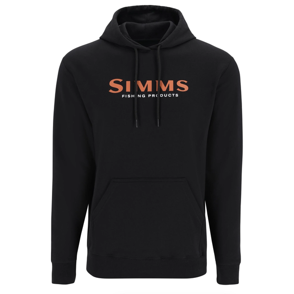 Simms Unisex Simms Logo Hoody. Black