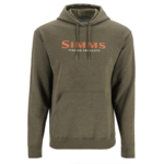 Simms Unisex Simms Logo Hoody. Military Heather