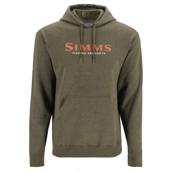 Simms Unisex Simms Logo Hoody. Military Heather