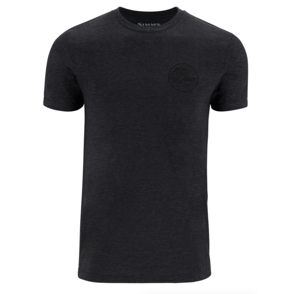 Simms Men's Nostalgic Bass T-Shirt Charcoal Heather