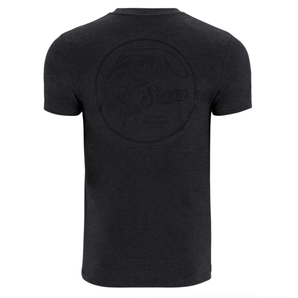 Simms Men's Nostalgic Bass T-Shirt Charcoal Heather