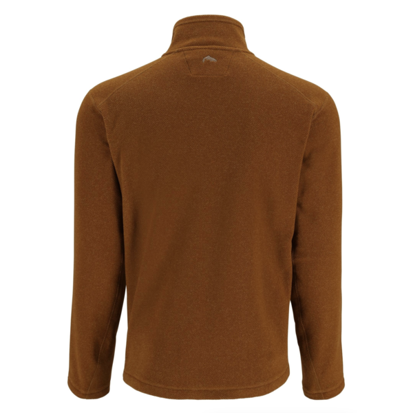 Simms Men's Rivershed Full Zip Fleece. Cobia Heather
