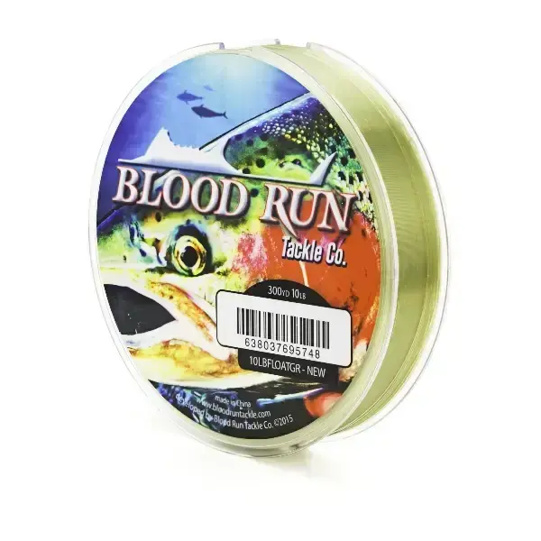 Blood Run 10lb Floating Mono 300yd Natural Green