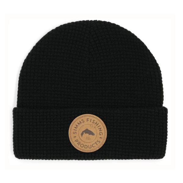 Simms Everyday Waffle Knit Beanie Black