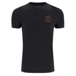 Simms Men's Stacked Bass T-Shirt. Charcoal Heather