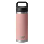 Yeti Rambler 532mL Bottle w/Chug Cap. Sandstone Pink