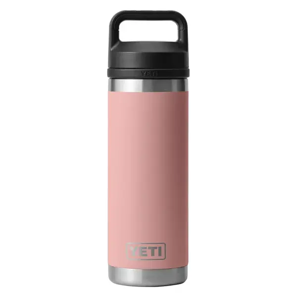Yeti Rambler 532mL Bottle w/Chug Cap. Sandstone Pink