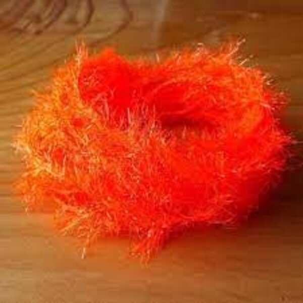 Flybox Medium Crystal Hackle FL Orange