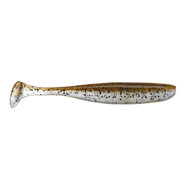 Keitech Easy Shiner 3" Green Pumpkin Pepper Shad 10-pk