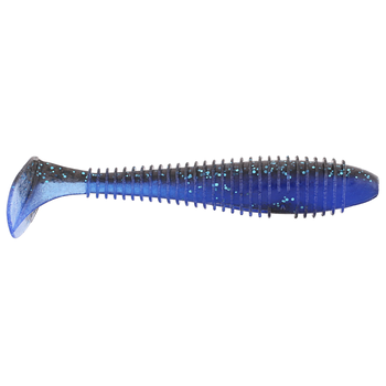 Keitech Swing Impact Fat 2.8" Black Blue/Deep Blue 8-pk