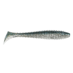 Keitech Swing Impact Fat 3.8" Silver Shiner 6-pk