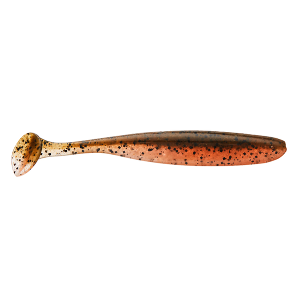 Keitech Easy Shiner 4" Green Pumpkin Fire 7-pk