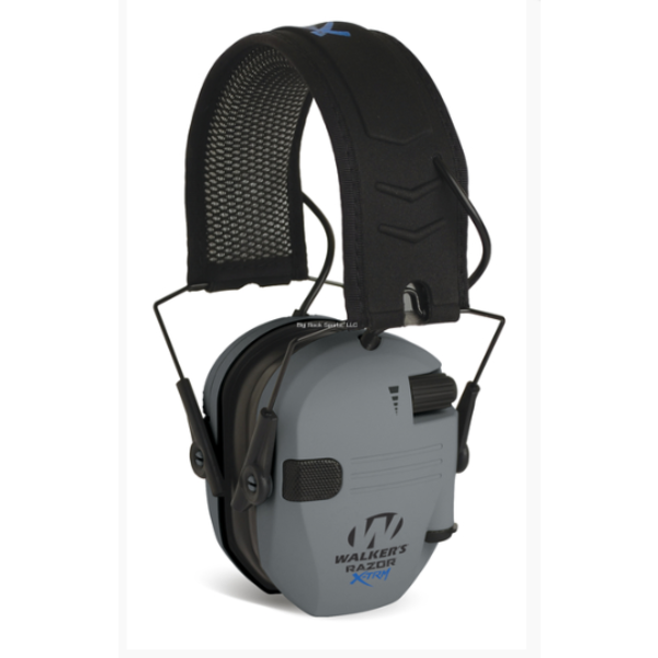 Walker's GWP-XDRSEM-GY Razor Digital X-Trm Muff With Cooling Pads & Moisture Wicking Headband - Grey