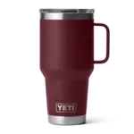 Yeti Rambler 887mL Travel Mug w/Stronghold Lid. Wild Vine Red