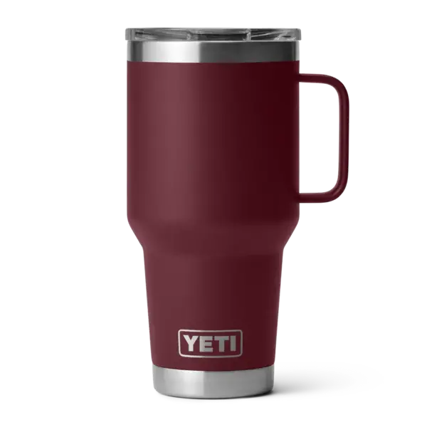 Yeti Rambler 887mL Travel Mug w/Stronghold Lid. Wild Vine Red