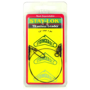 Stringease Stay-Lok Titanium Leader 50lb 18" 1-pk