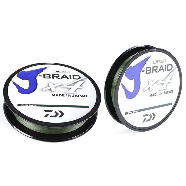 Daiwa J-Braid X4 8lb Dark Green 150yd