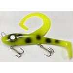 Restless Rider Tackle Swimbait 9" Chartreuse Dalmatian