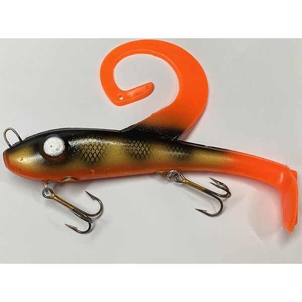 Restless Rider Tackle Swimbait 9" Burnt Perch Orange Tails