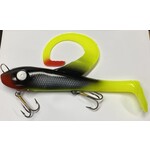 Restless Rider Tackle Swimbait 9" Chartreused Shad Red Tip